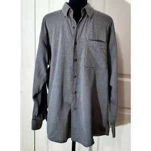 Roberto Villini Collezione Button Up Gray Pocket Casual Dress Shirt 16 32/33